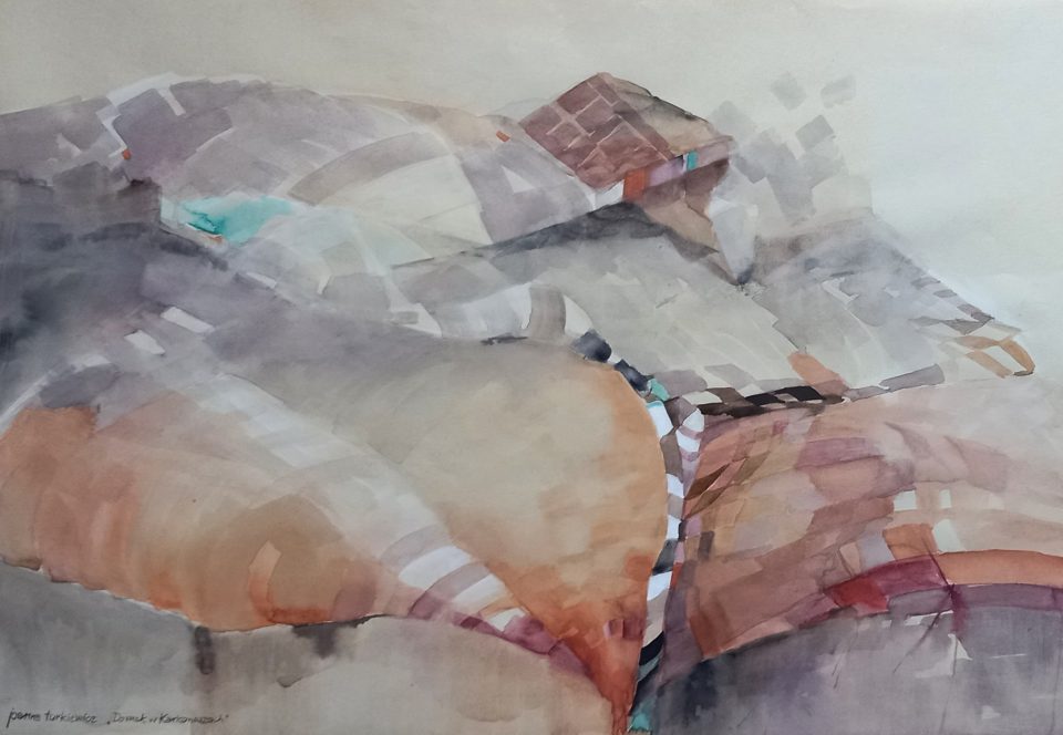Domek w Karkonoszach 66x46cm