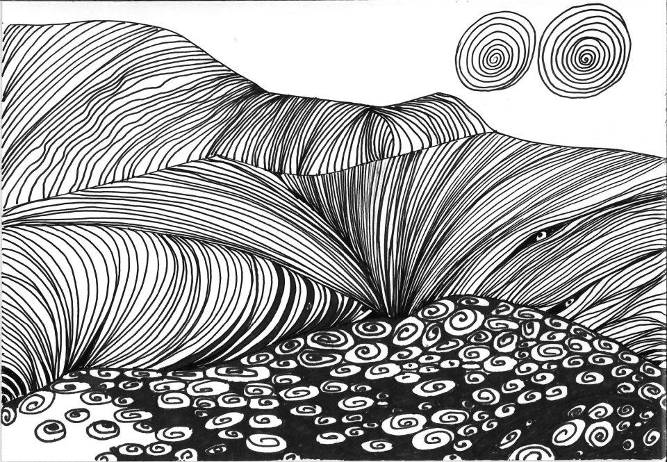 Dwa słońca 14x20