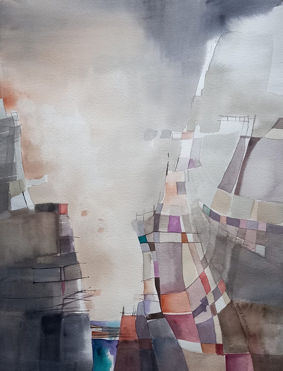 Z cyklu Mostek 40x50cm